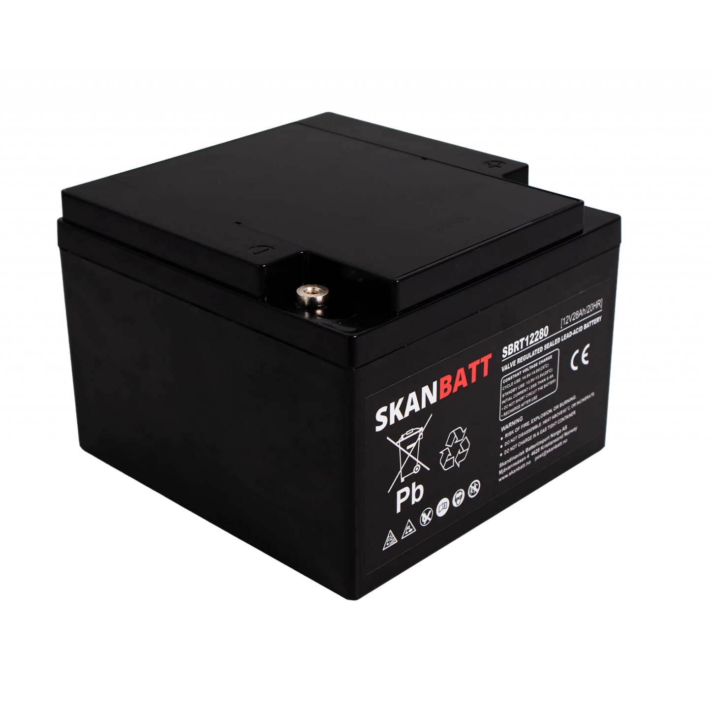 RITAR AGM Batteri 12V 28AH (166x175x125mm) M5