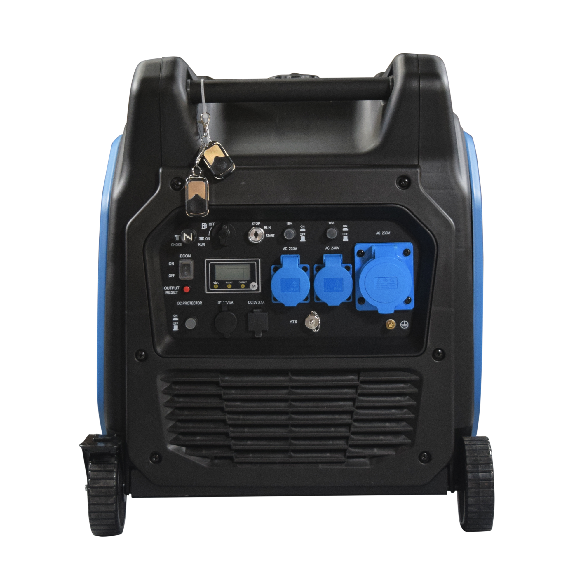 Hyundai Hy6500Sei Inverter Aggregat 6500W - Elektrisk Start - Fjernkontroll - Ats - inkl. klargjøring shown in detail view