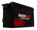 SKANBATT Premium Lithium - 12V 325Ah 200A BMS - Bluetooth - Heat - 345x190x245mm - 8 Års garanti