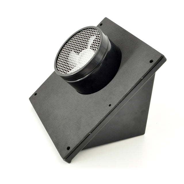 Wattstunde Solventilator Veggmodell Svart shown in angle view