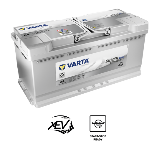 Varta Silver Dynamic Agm Batteri 12V 105Ah 950Cca +Høyre A4 shown in product view