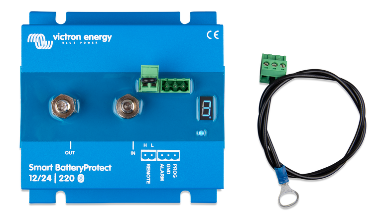 Victron Smart Battery Protect 12/24V 220A shown in angle view