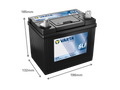 VARTA U1R GARDEN Batteri 12V 22AH 340CCA (196x132x183mm) +höger