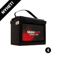 SKANBATT Premium Lithium - 12V 87Ah 100A BMS - 260x168x212mm - Bluetooth - 8 Års garanti