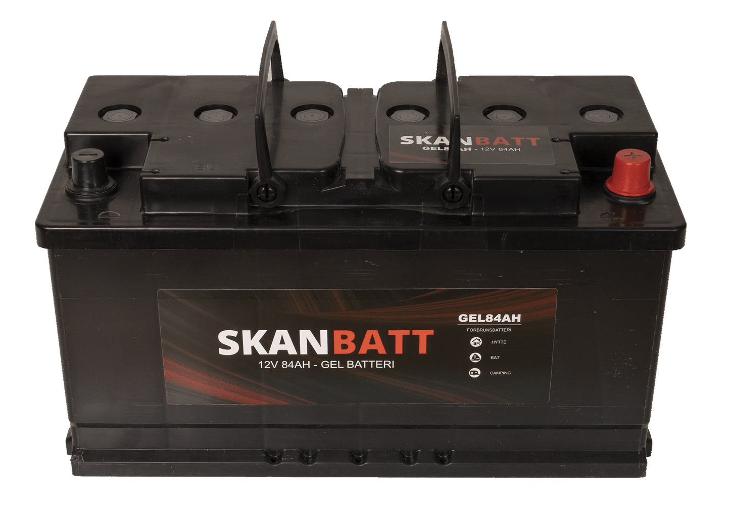 Skanbatt Gel Batteri 12V 84Ah +Høyre shown in product view image 2
