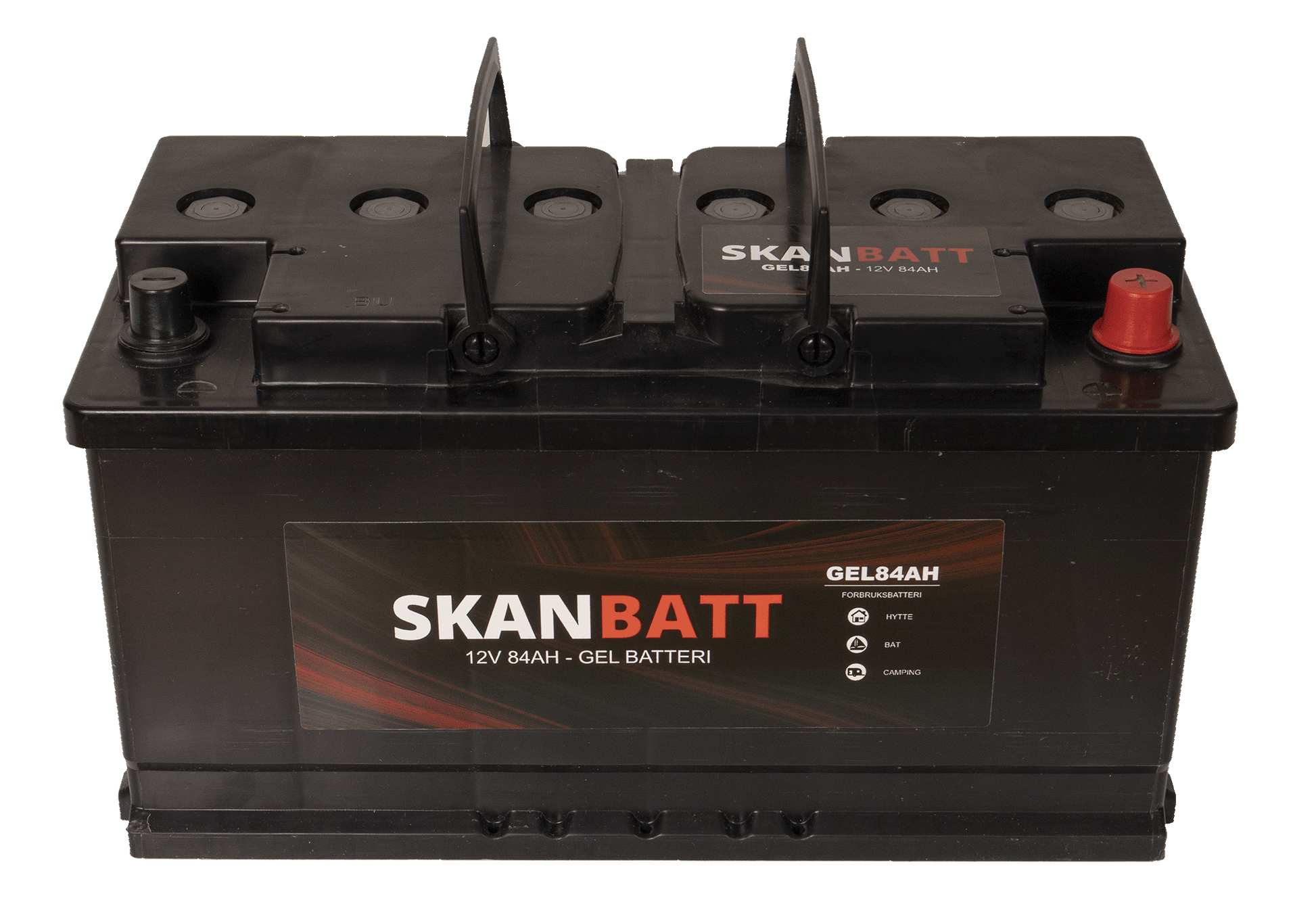 Skanbatt Gel Batteri 12V 84Ah +Høyre shown in product view image 2