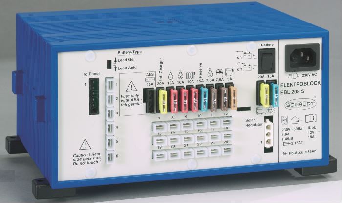 Schaudt Ebl211+Lt453 Display Og Strømsentral For Bobiler shown in product view