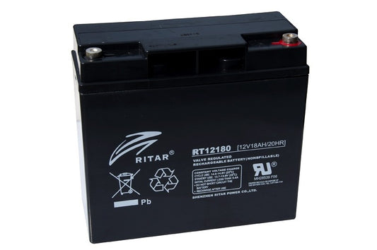 Ritar Agm Batteri 12V 18Ah M5 shown in product view