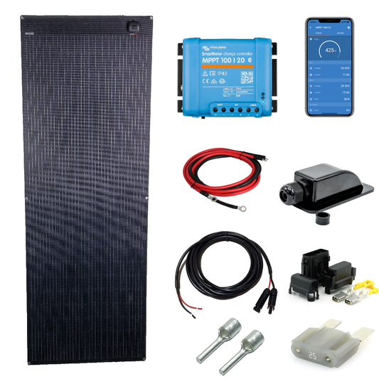 SKAN-VIC SFLEX 270W Flexipanel komplett kit med VICTRON MPPT 100/20