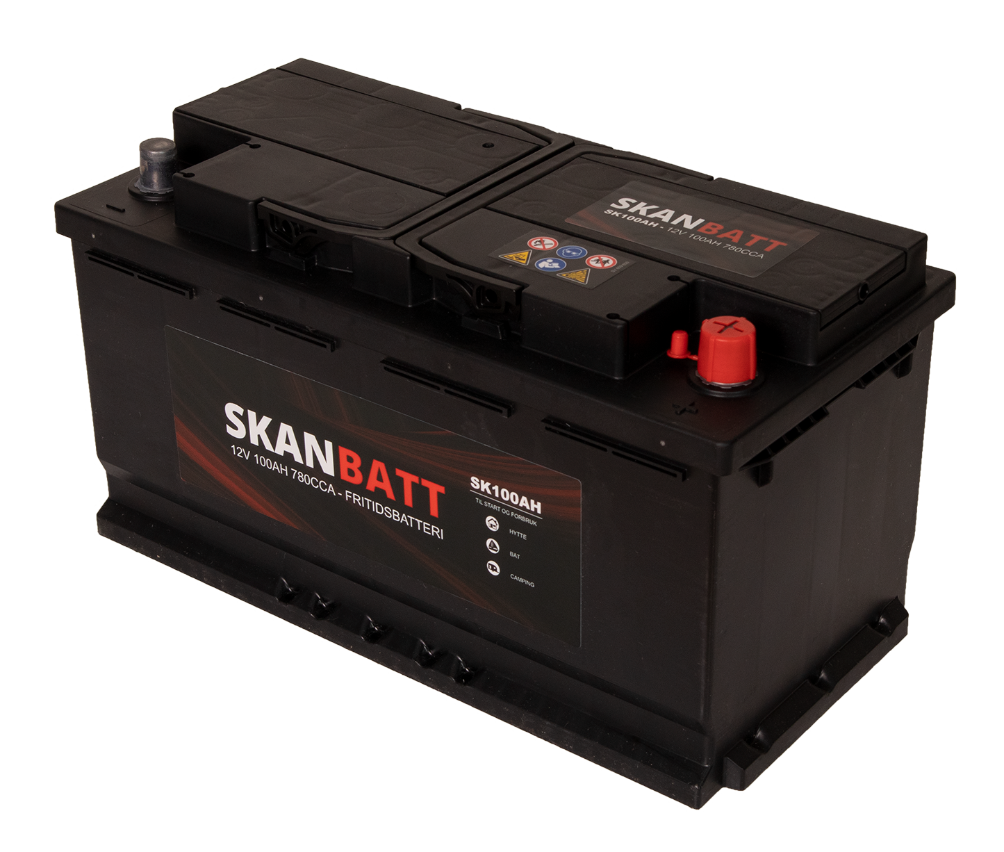 Skanbatt Fritidsbatteri 12V 100Ah 780Cca +Høyre shown in product view image 4