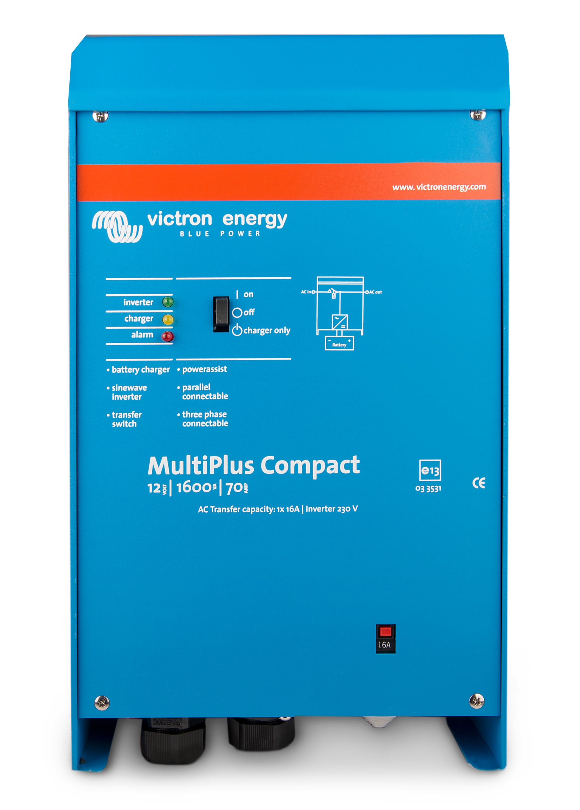 Victron Multiplus C12/1600/70 Kombi Inverter Og Lader shown in product view