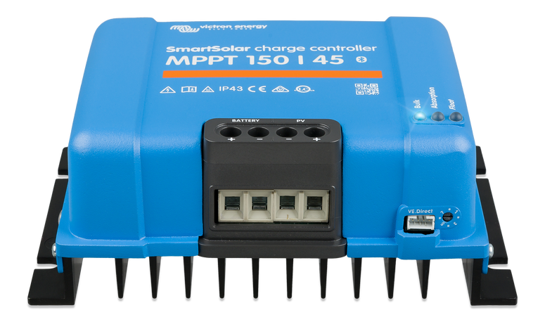 Victron Smartsolar Mppt 150/45 shown in angle view