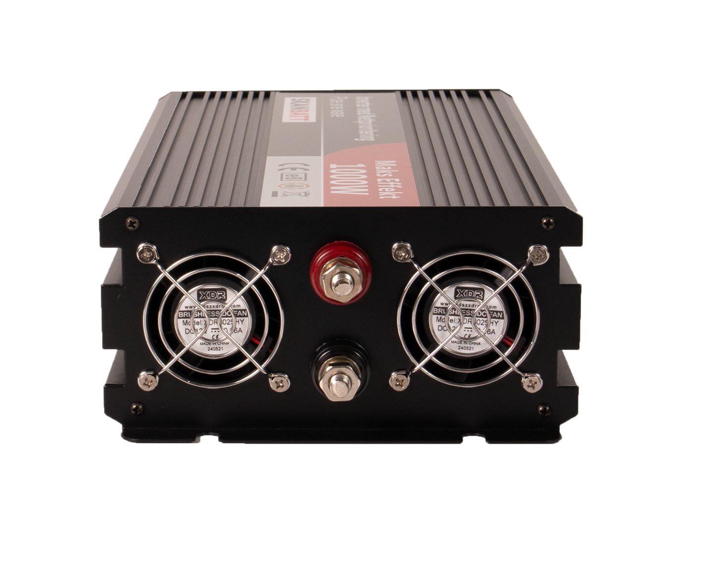 Skanbatt Inverter 12V 1000W Ren Sinus Med Nettprioritering Og Trådløs Fjernkontroll shown in detail view
