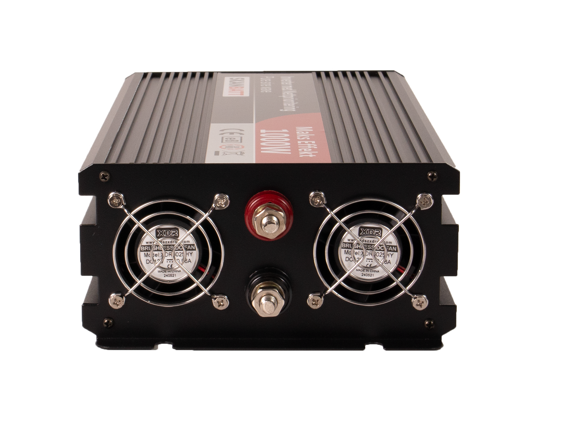 Skanbatt Inverter 12V 1000W Ren Sinus Med Nettprioritering Og Trådløs Fjernkontroll shown in detail view