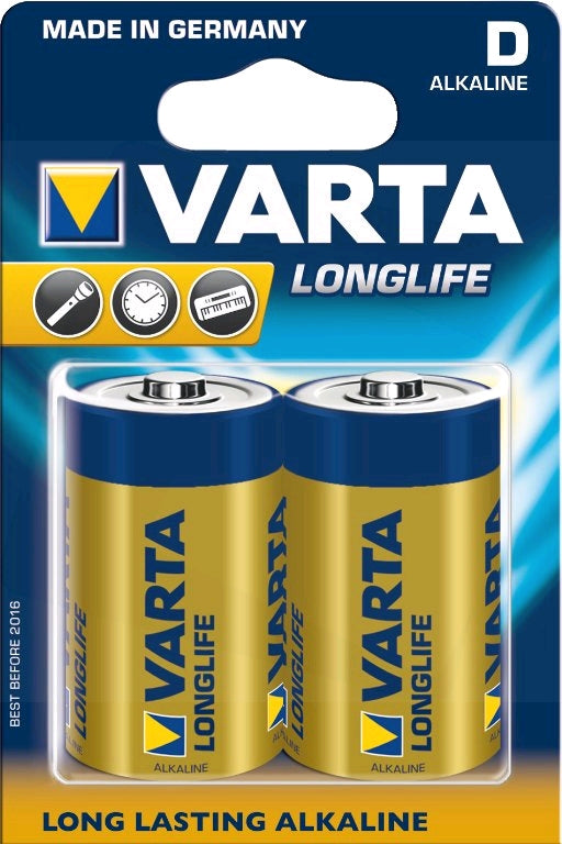 Varta Longlife D 1,5V 2-Pakning shown in product view