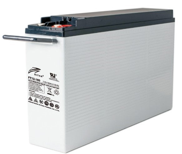 Ritar Agm Batteri 12V 180Ah - Frontterminaler shown in product view