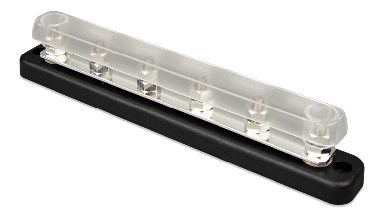 Victron Busbar 150A 6P + Deksel shown in angle view
