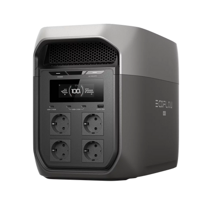 ECOFLOW DELTA 3 MAX Bærbar Strømforsyning - LPS - 2048Wh - 2400W