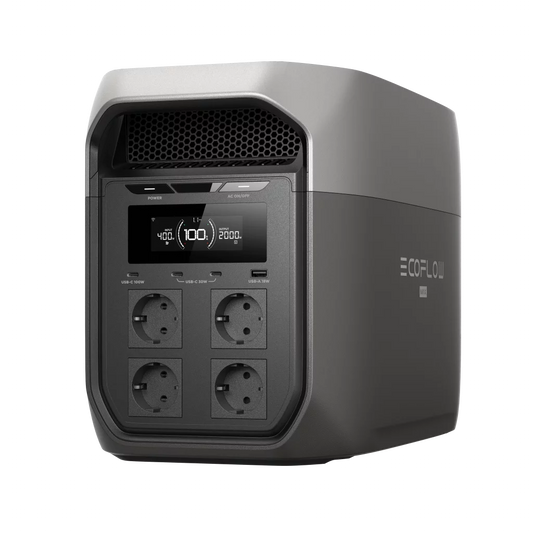 ECOFLOW DELTA 3 MAX Bærbar Strømforsyning - LPS - 2048Wh - 2400W