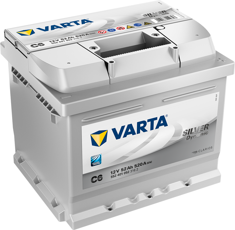 Varta Silver Dynamic Batteri 12V 52Ah 520Cca +Høyre C6 shown in product view