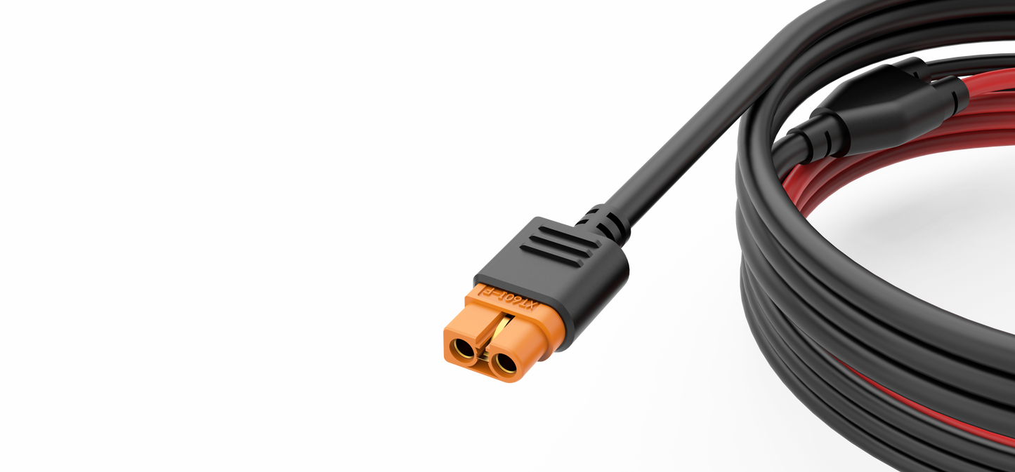 Ecoflow Mc4 Til Xt60I Kabel På 3,5M shown in angle view
