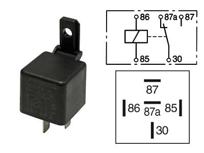 Rele No Wehrle 24V/22A 87+87A shown in product view