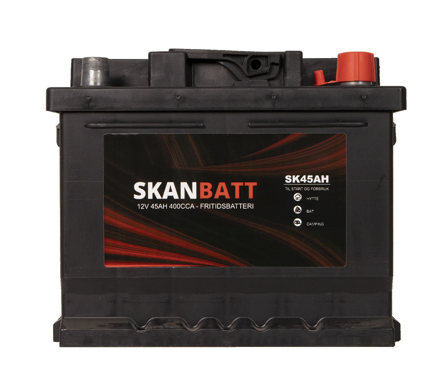 Skanbatt Fritidsbatteri 12V 45Ah 400Cca +Høyre shown in product view image 3