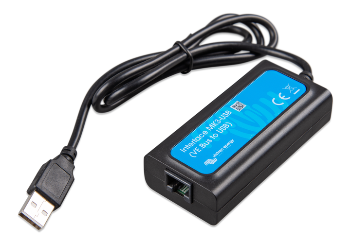 Victron Interface Mk3-Usb (Ve.Bus Til Usb) shown in angle view