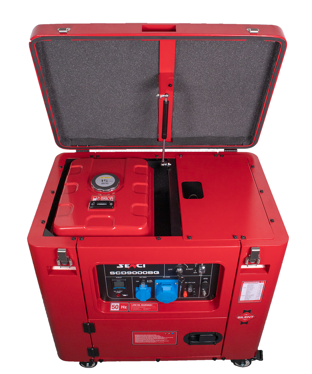 Senci Scd9000Bq Aggregat - Diesel - Max 6000W - Ats - Elektrisk Start - inkl. klargjøring shown in detail view