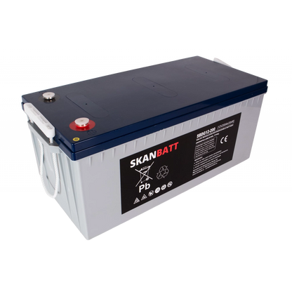 RITAR GEL Deep Cycle Batteri 12V 200AH (522x240x223mm) +höger