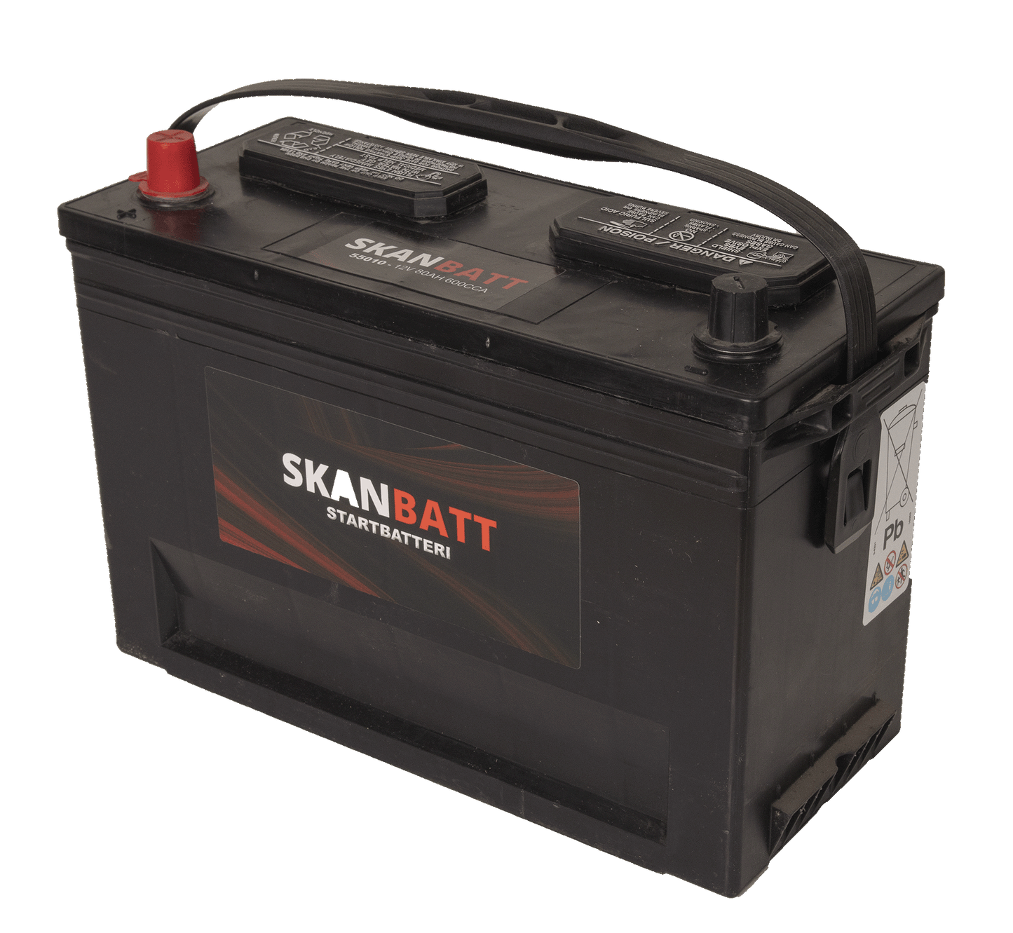 Skanbatt Mf50-600 Startbatteri 12V 80Ah 600Cca +Venstre shown in product view image 2