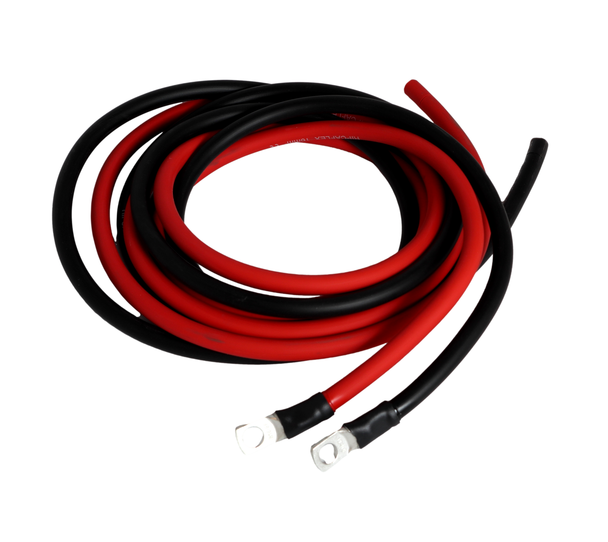 Kabel 2mtr 2x16mm2 til solcelleregulator (m/ 8mm øyer)