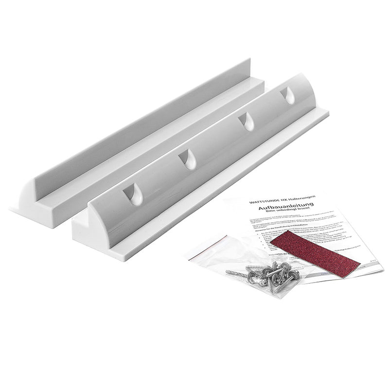 Festebrakett Til Solcelle Takmontering 55Cm (Sett) - Plast (Hvit) shown in product view