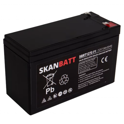 RITAR AGM Batteri 12V 7AH (151x65x94mm) F2