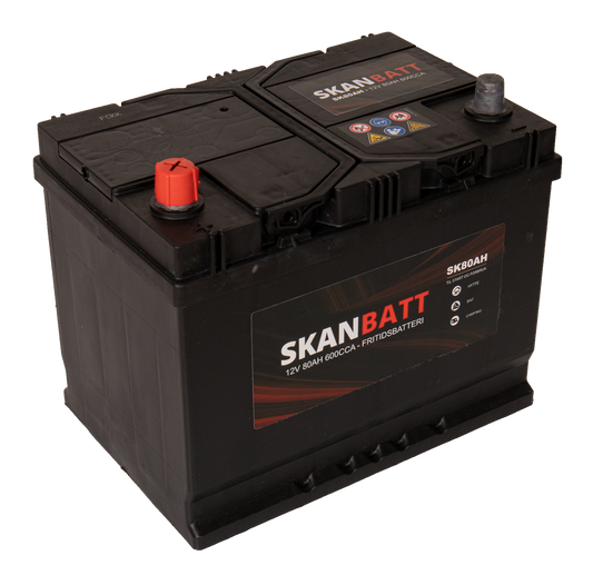 Skanbatt Fritidsbatteri 12V 80Ah 600Cca +Venstre shown in product view