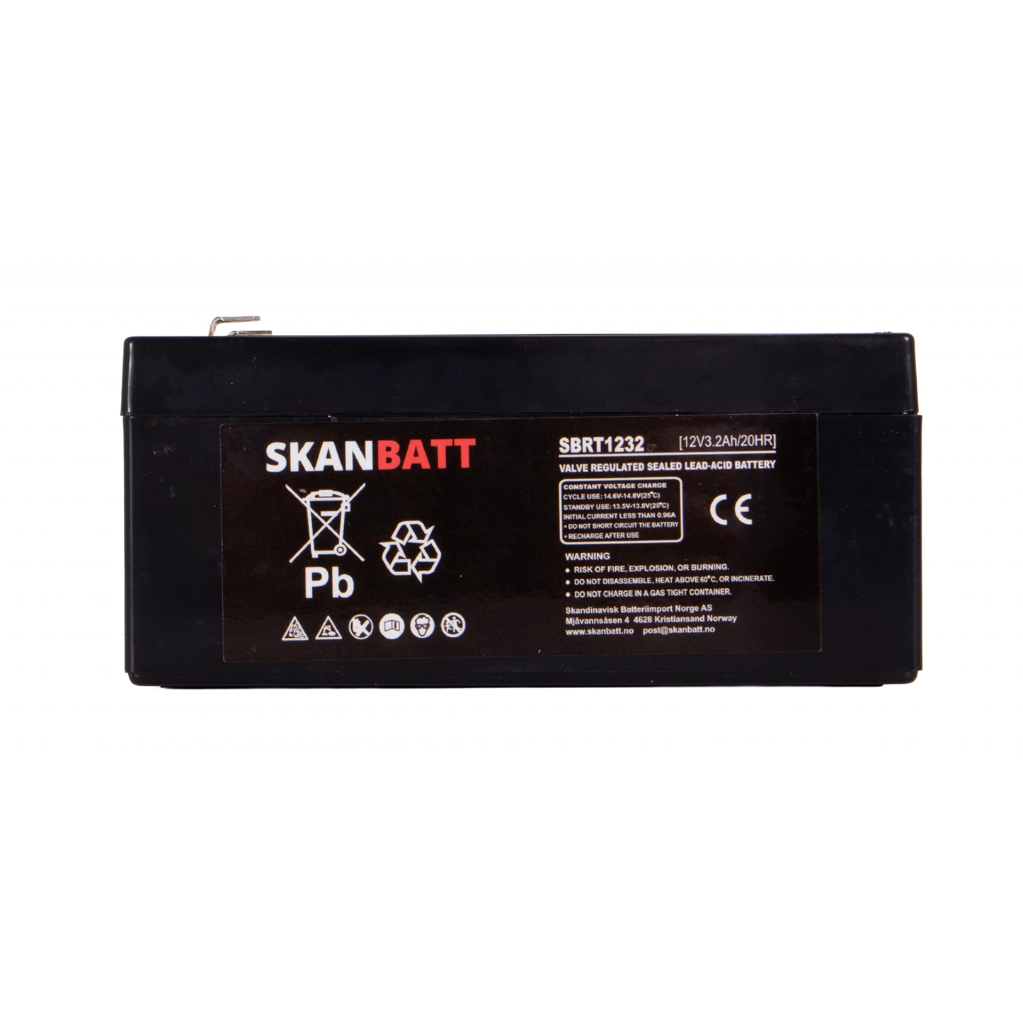 Ritar AGM Batteri 12V 3 / 2Ah (134X67X61Mm) F1