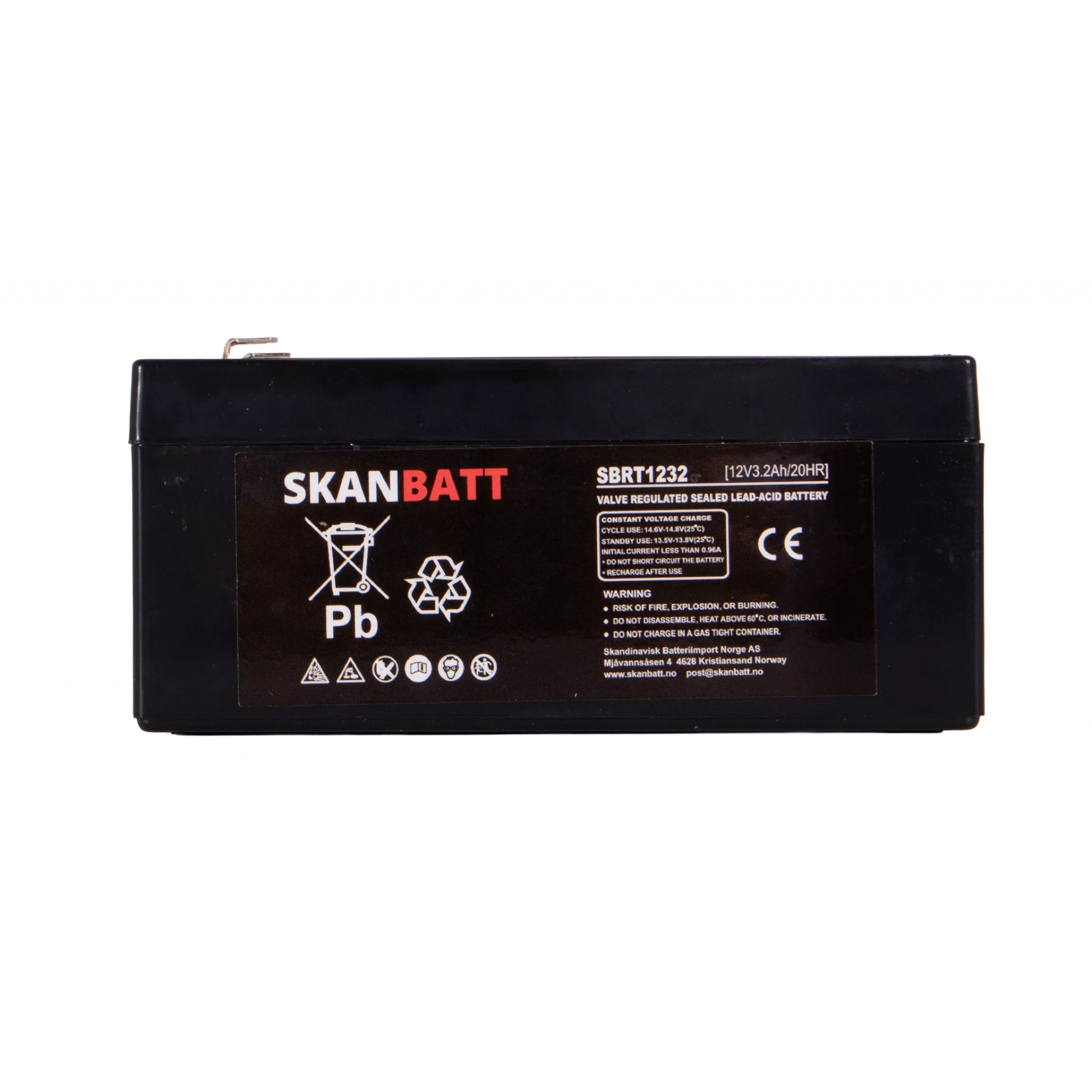 Ritar AGM Batteri 12V 3 / 2Ah (134X67X61Mm) F1
