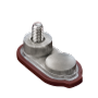 Trojan Deep Cycle Traksjonsbatteri 6V 225Ah +Diagonalt (Skrupol) (T105) shown in angle view