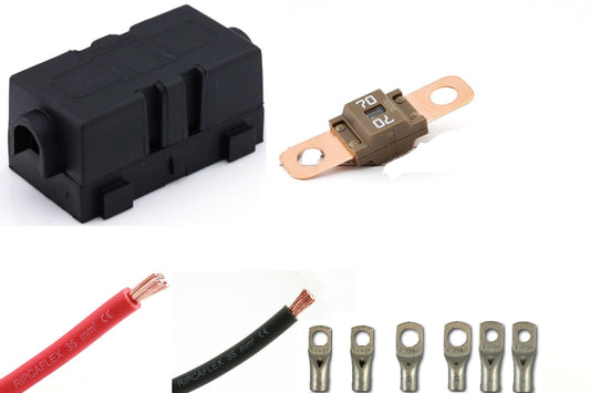 Vl230V Ladekabelpakke 60A 1,7M 2X16Mm2 70A Sikring M. Holder 1 Pr. Kanal shown in product view
