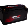 SKANBATT Premium Lithium - 12V 178Ah 160A BMS - Bluetooth - Heat - 354x176x187mm - 8 Års garanti