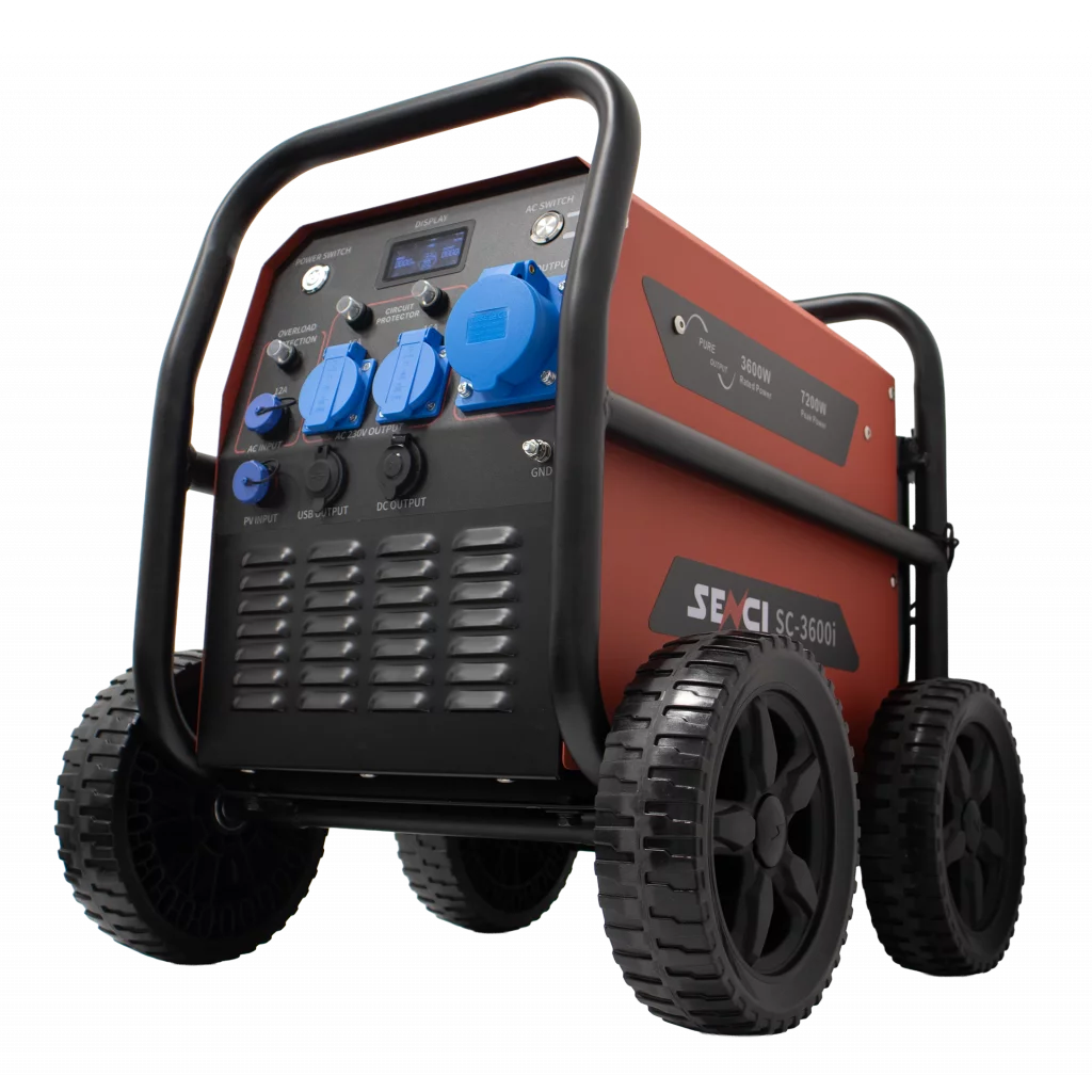 SENCI Lithium LPS 3840Wh Power Station med 3600W (7200W) sinus inverter - HD Utomhusbruk