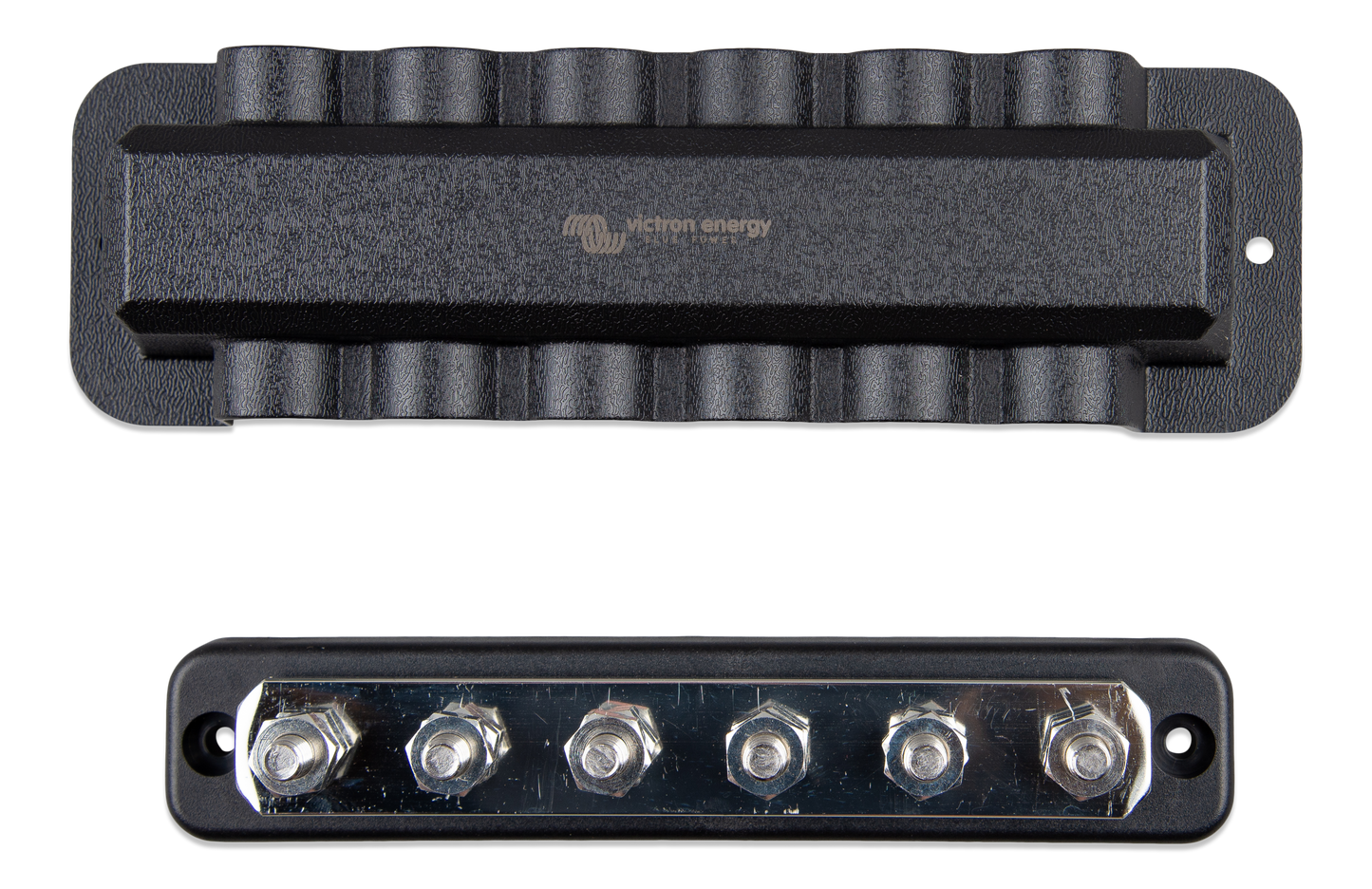 Victron Busbar 250A 6P + Deksel shown in angle view