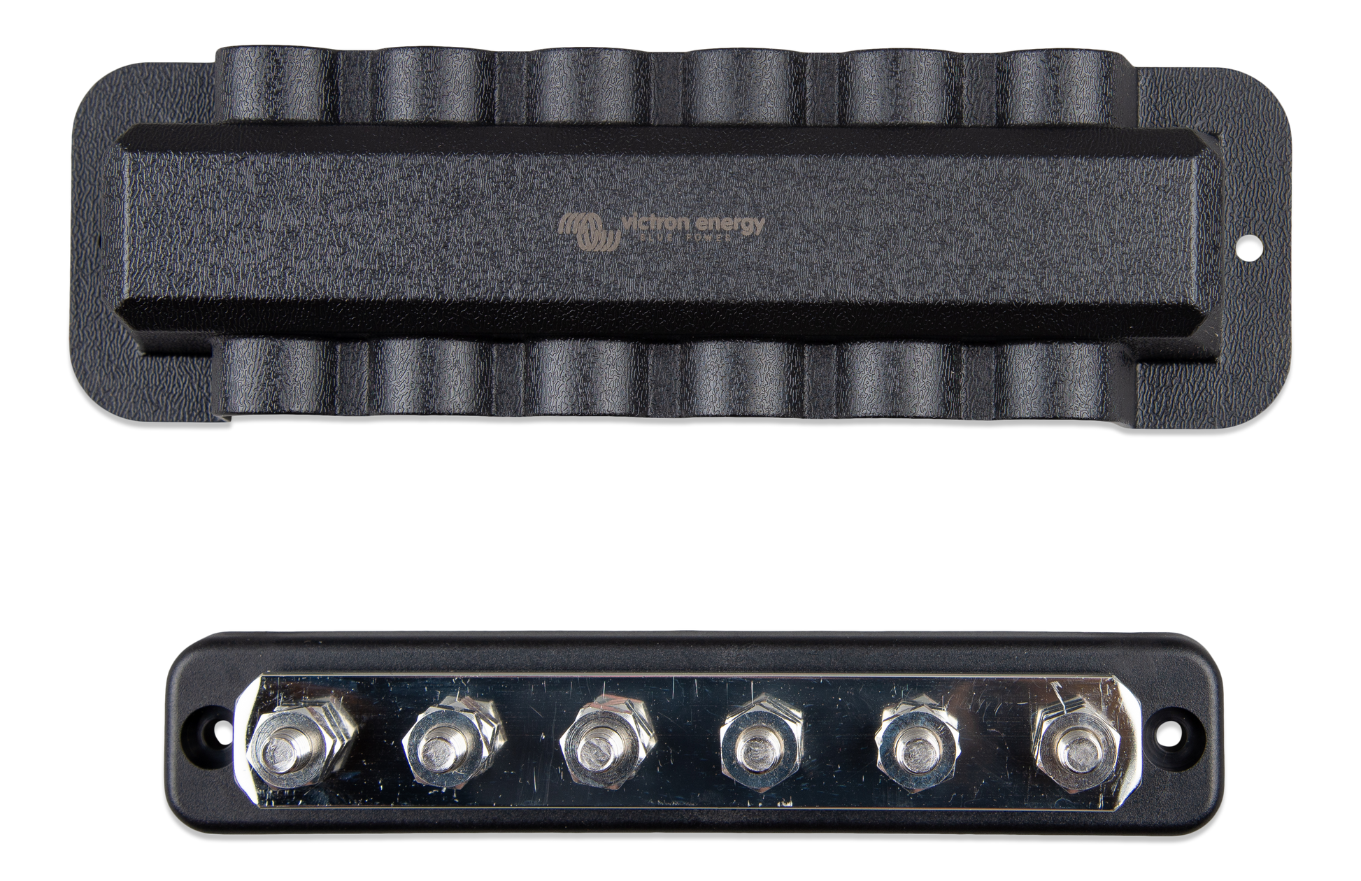 Victron Busbar 250A 6P + Deksel shown in angle view
