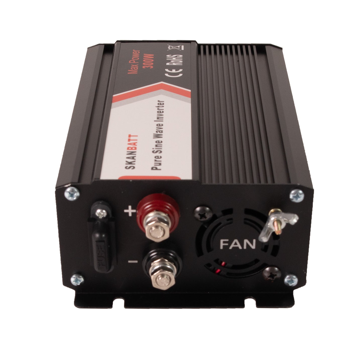 Skanbatt Inverter 24V 300W (600W) Ren Sinus shown in angle view