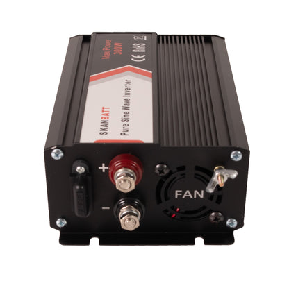 Skanbatt Inverter 24V 300W (600W) Ren Sinus shown in angle view