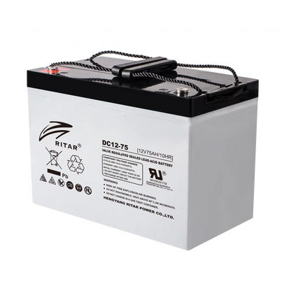 ritar-agm-deep-cycle-batteri-12v-75ah-c10-259x169x210mm-venstre