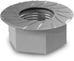 K2 Hexagon Flange Nut With Serration M8 (6923) shown in product view