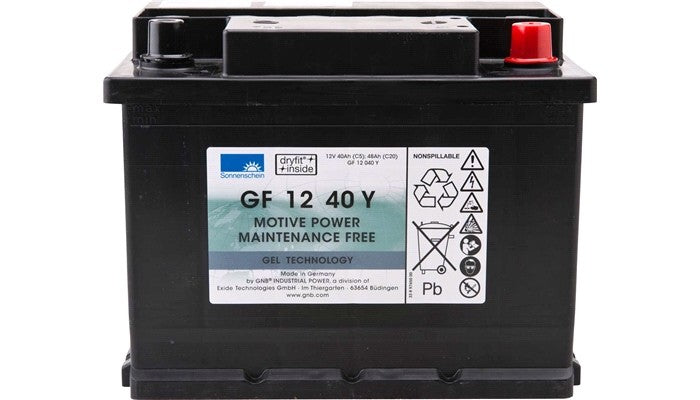Sonnenschein Gel Batteri 12V 40Ah +Høyre shown in product view