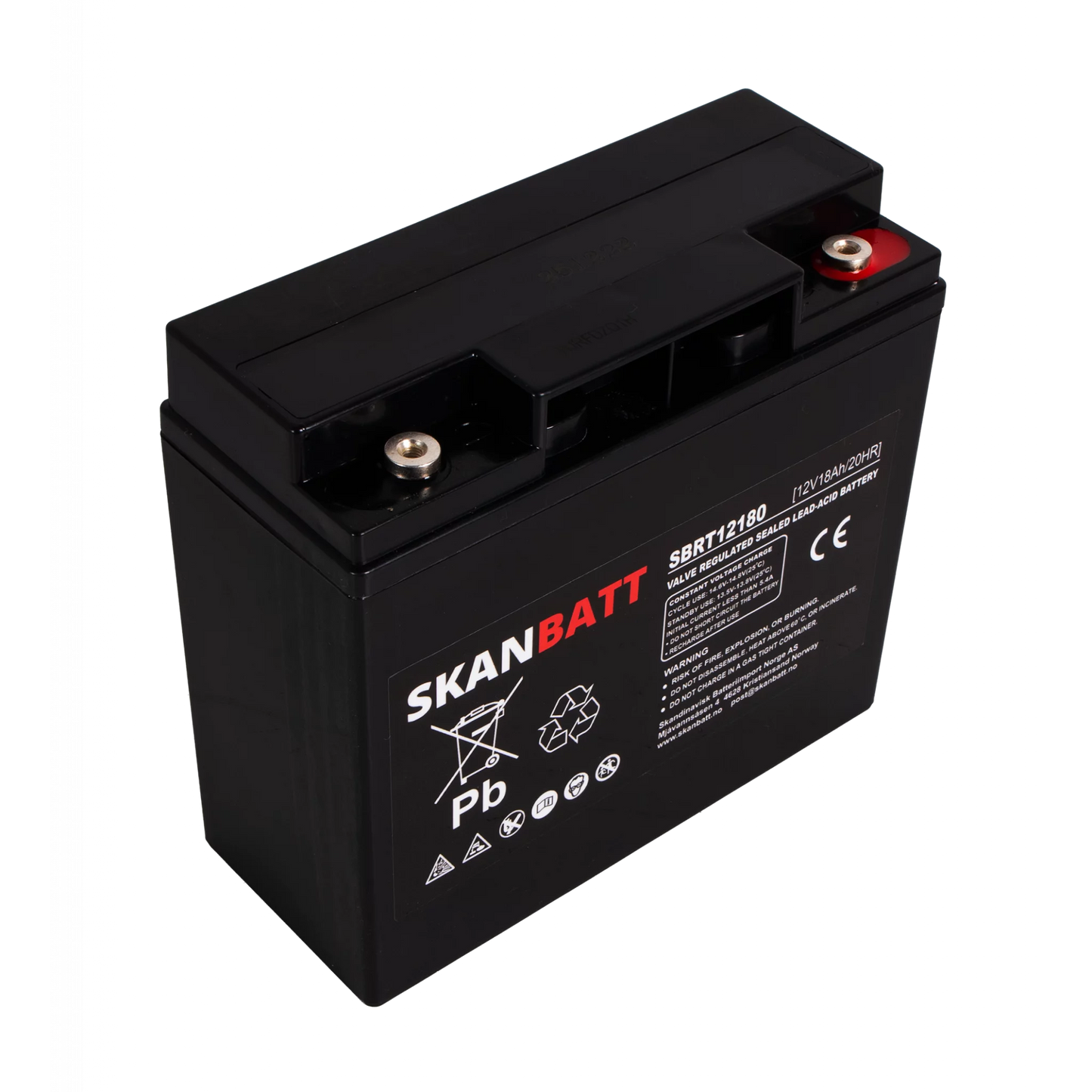 RITAR AGM Batteri 12V 18AH (181x77x167mm) M5