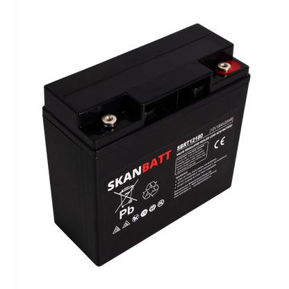 RITAR AGM Batteri 12V 18AH (181x77x167mm) M5